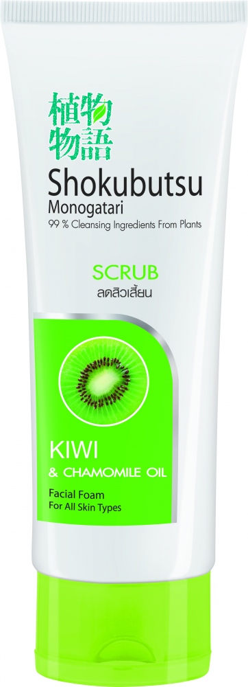 Пенка для лица Shokubutsu u Facial Foam Киви, 100 г