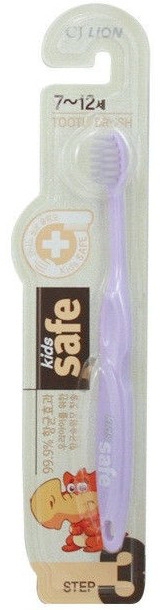 Зубная щетка детская CJ Lion Kids Safe с нано-серебряным покрытием, от 7 до 12 лет