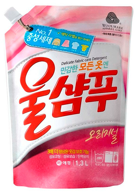 Средство для стирки KeraSys Вул Шампу оригинальный, 1300 мл