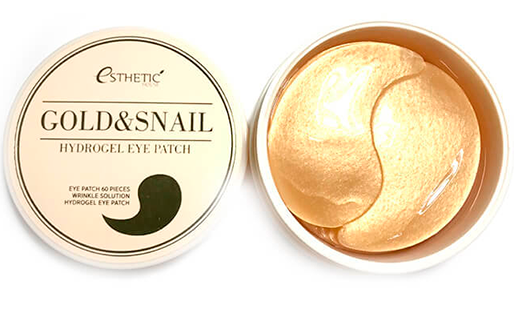 Гидрогелевые патчи для глаз Esthetic House Золото и Экстракт улитки, 60 шт