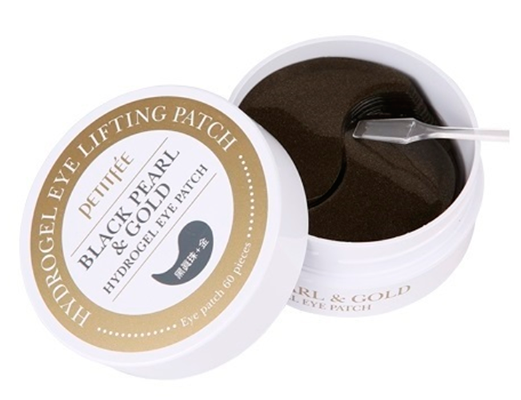 Набор патчей для век Petitfee гидрогелевые  Черный жемчуг и Золото, 60 шт