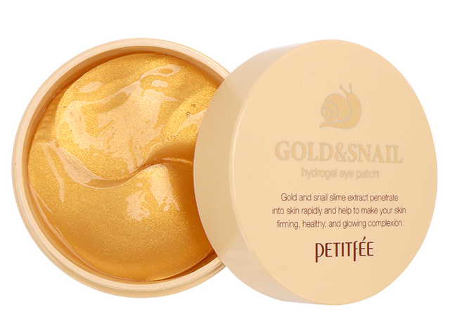 Набор патчей для век Petitfee гидрогелевые Золото и Улитка, 60 шт