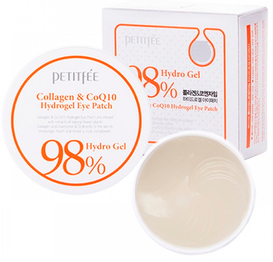 Набор патчей для век Petitfee гидрогелевые Коллаген и Q10, 60 шт