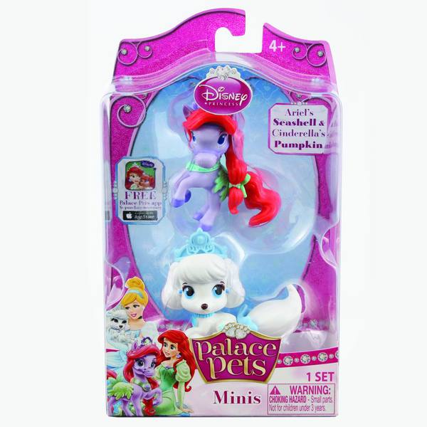 Набор королевские питомцы Disney Щенок Золушки Тыковка и пони Ариель Капелька