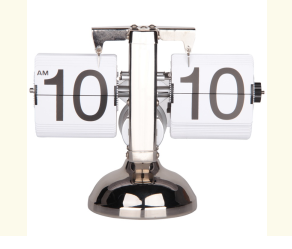 LF2235 Часы настольные с перекидным табло (белый)