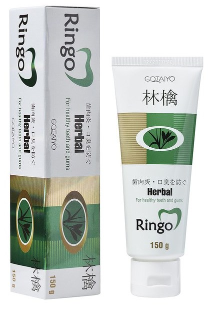 Паста зубная отбеливающая Gotaiyo Ringo Herbal, 150 г