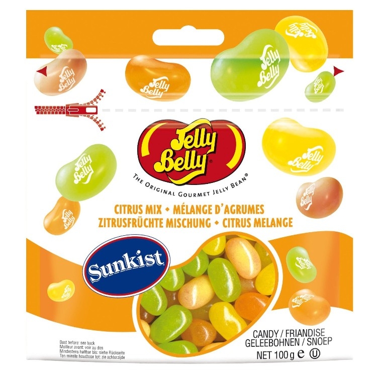 42011 Драже жевательное "Jelly Belly" Цитрусовое ассорти 100г пакет