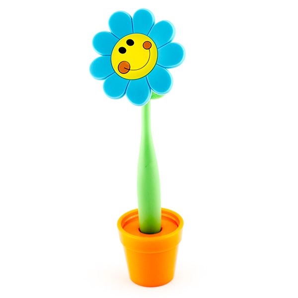 CBS001-001P01-96211 Ручка Цветок (голубой)