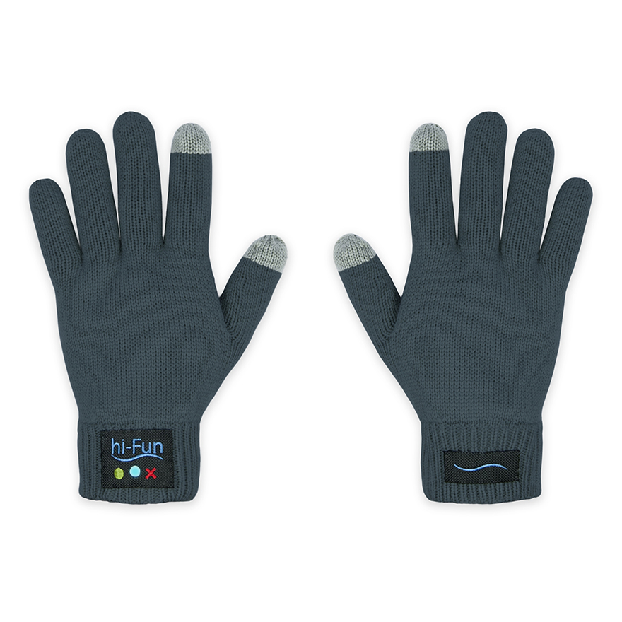 hi-Call vibration Bluetooth-перчатки, женские (темно-серые)