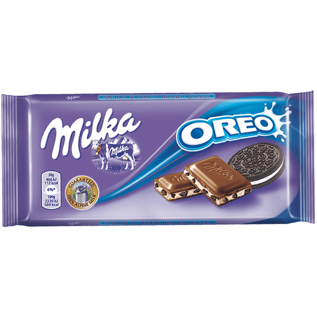 7622210078100 Шоколад молочный Milka OREO, 100 гр.