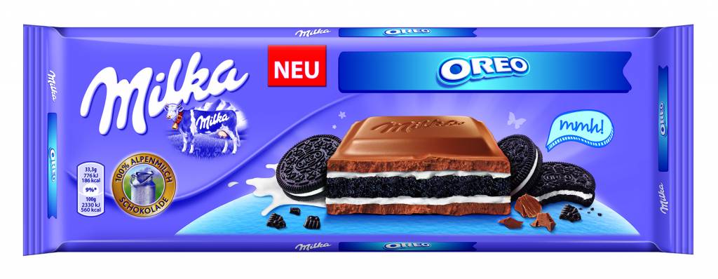 7622210240200 Шоколад молочный Milka OREO, 300 гр.