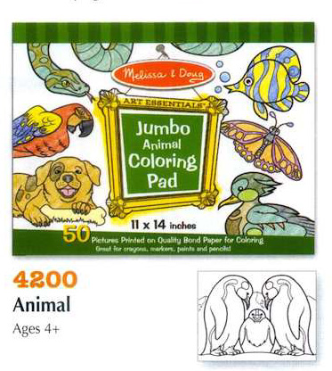 Набор для творчества  Melissa&amp;Doug Раскраска - Животные