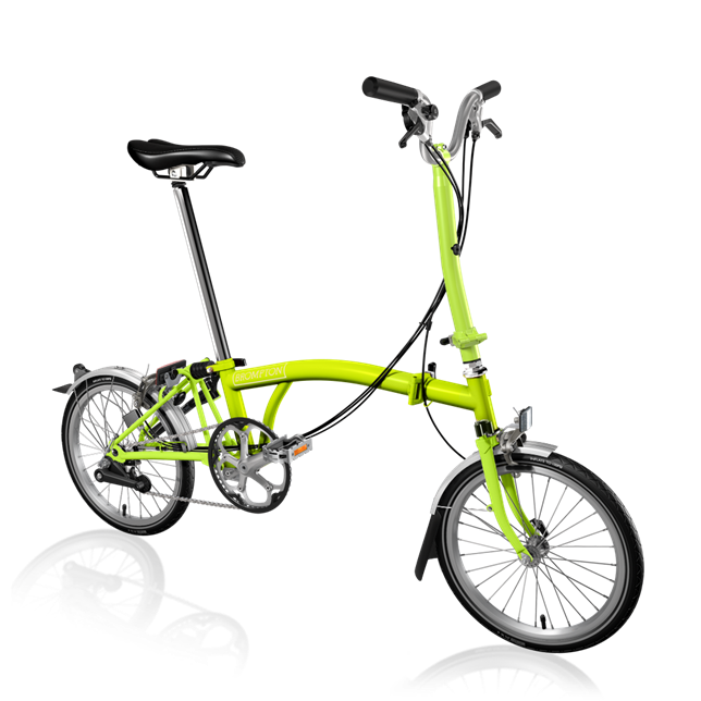 Складной велосипед Brompton H3L, цвет: Lime Green (желто-зеленый)