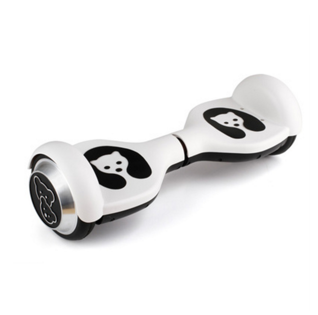 SK-21 Гироцикл SKRUER for kids panda line (белый)