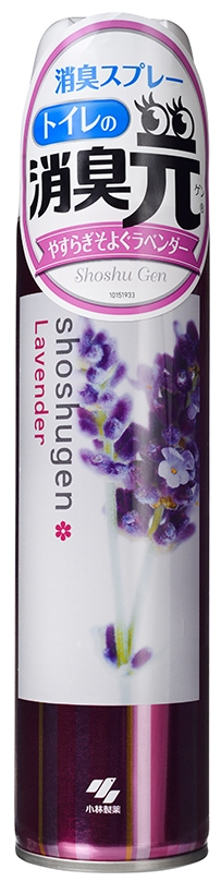 Освежитель-аэрозоль для туалета с ароматом лаванды Kobayashi Shoshugen Spray Lavender, 280 г