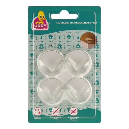 13580 Накладки на углы "Прозрачные матовые" Lubby