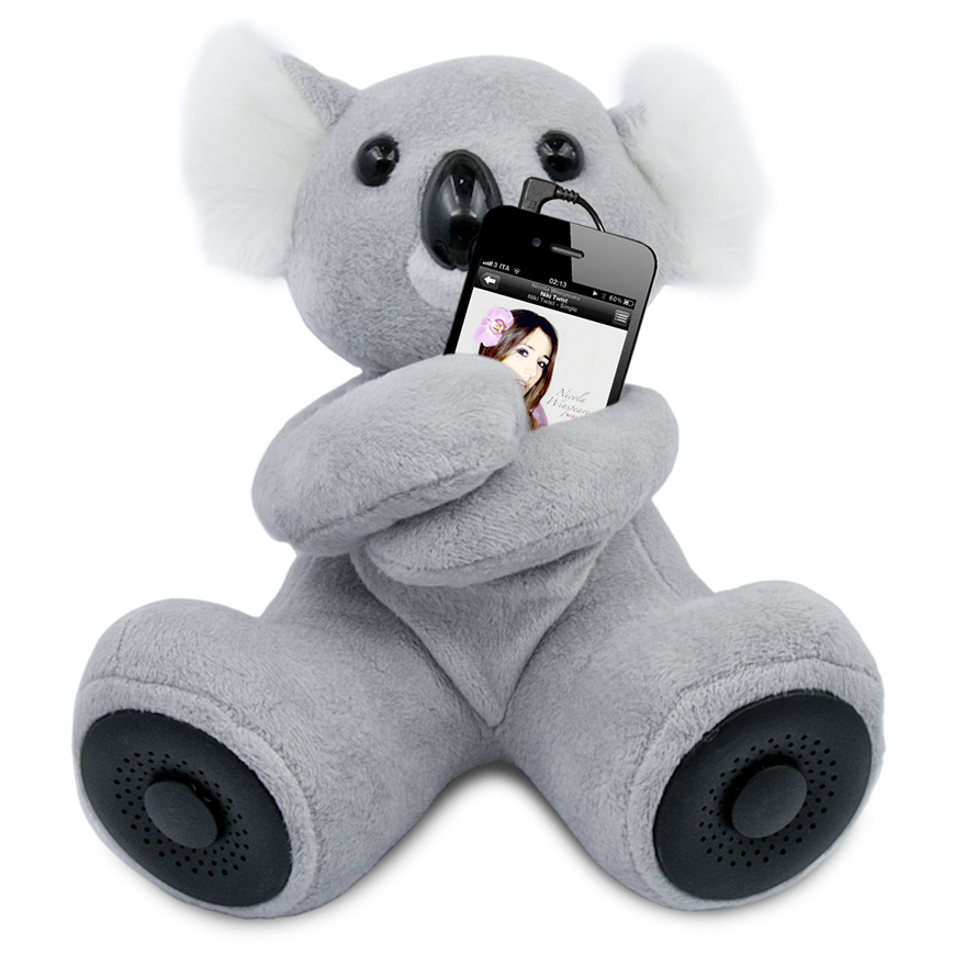 hi-Koali Портативная колонка "Медведь" (серый)