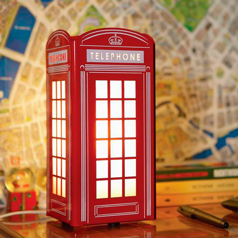 01003rd1 Светильник настольный "London Phone" (red)