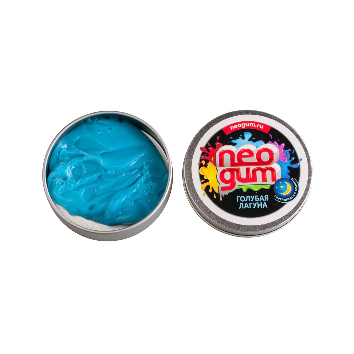 NG7005 Жвачка для рук Neogum (Неогам) "Голубая лагуна" светится в темноте