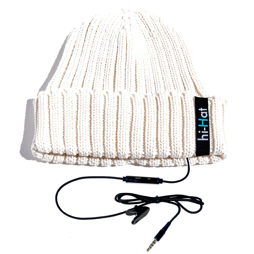 hi-Hat Шапка со встроенной гарнитурой (белая)