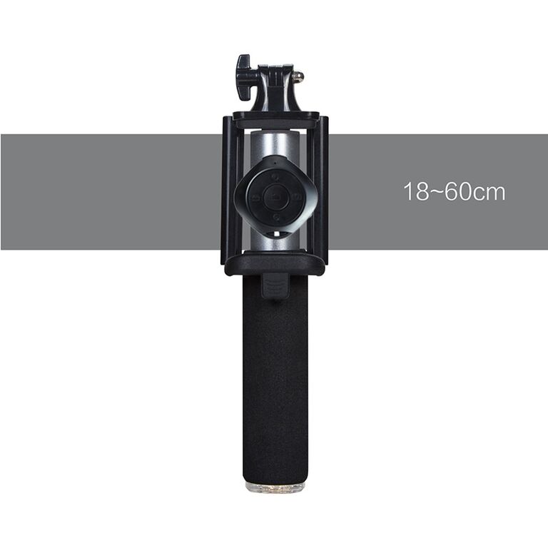 HO-SF812-GR Монопод для селфи hoox Selfie Stick 812 Series, (серый) 15-60 см