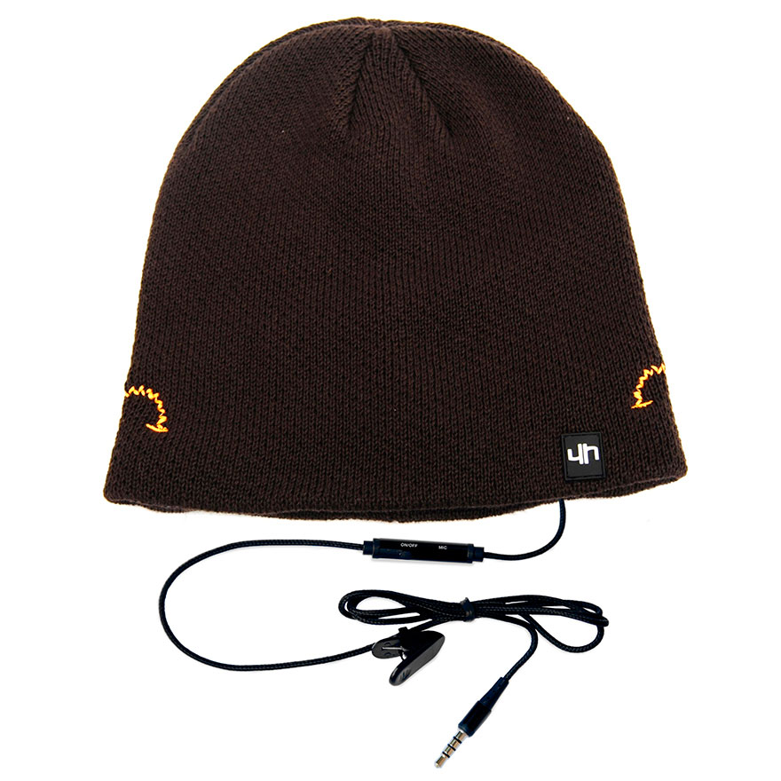 hi-Head Шапка со встроенной гарнитурой (коричневая)