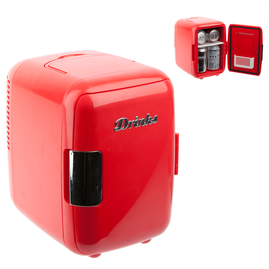24504 Холодильник Drinks красный