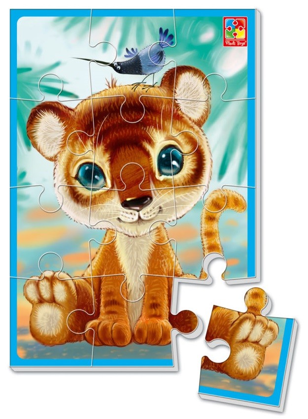 VT1103-56 Мягкие пазлы А5 "Тигренок"