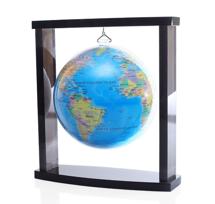 MP-45-BOE Глобус МОБИЛЕ d12 см на подвесе с  политической  картой Мира