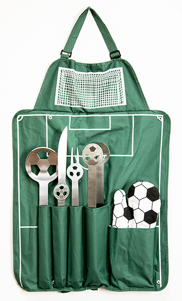 CBS001-008C22-95185 Фартук барбекю Футбол