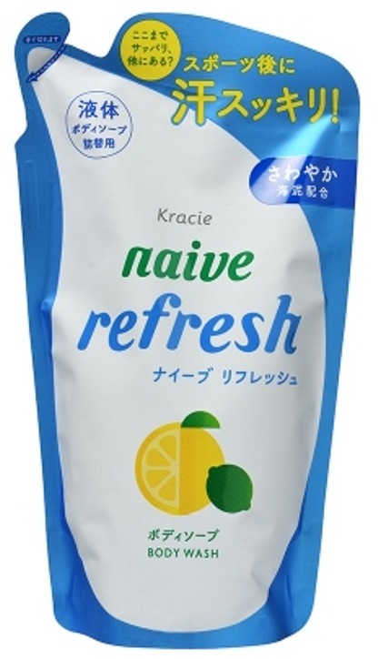 Мыло для тела жидкое Kracie Naive с ароматом цитрусовых, сменная упаковка, 380 мл
