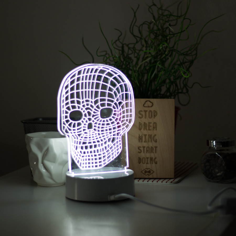 М6546 3D светильник "Череп"