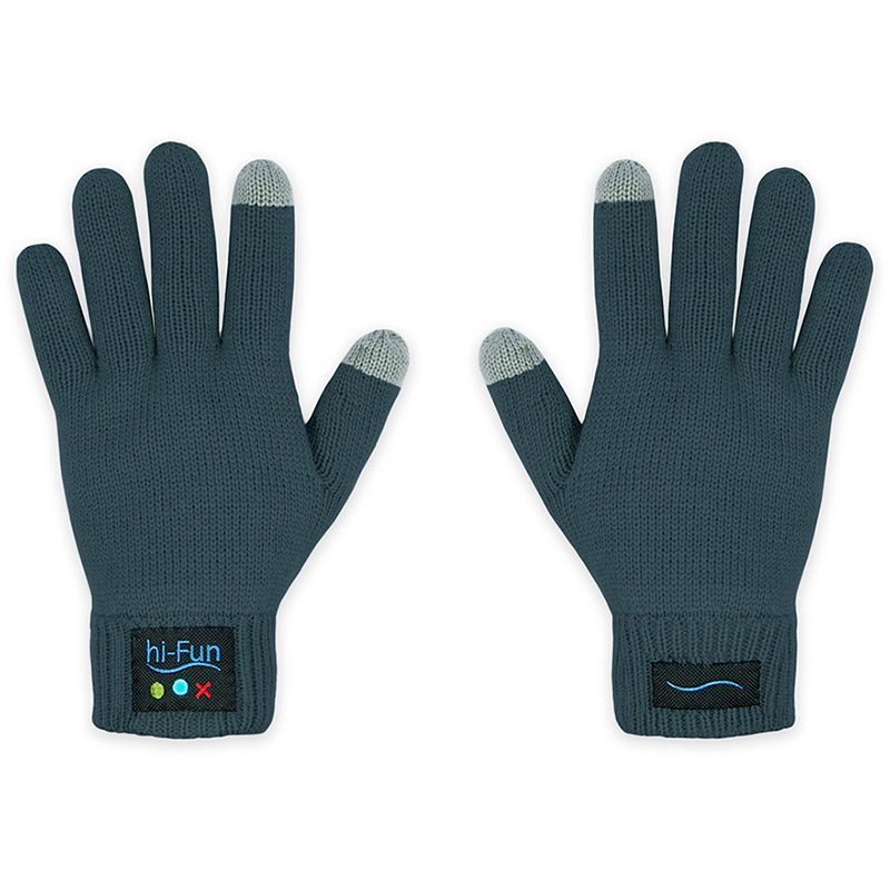 hi-Call vibration Bluetooth-перчатки, мужские (темно-серые)