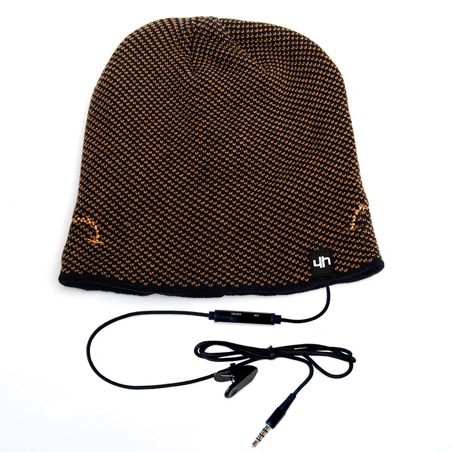 hi-Head Шапка со встроенной гарнитурой (синяя/светло-коричневая)