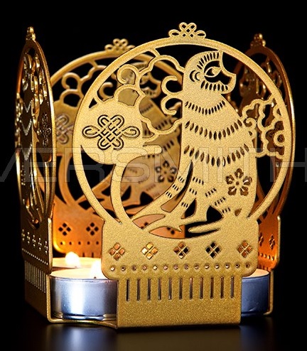 05004gd1 Подсвечник «4 Monkeys»