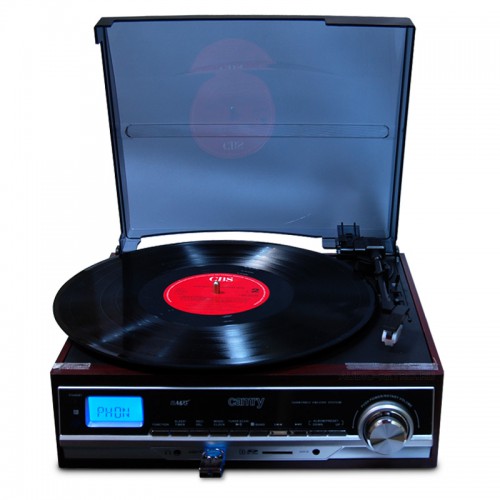 CR1114 Ретро проигрыватель винила с usb, sd, mp3, радио и записью