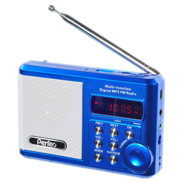 PF-SV922 Мини-аудиосистема «SOUND RANGER» УКВ+FM,MP3 (USB/microSD),AUX,BL-5C 1000mAh (синий)