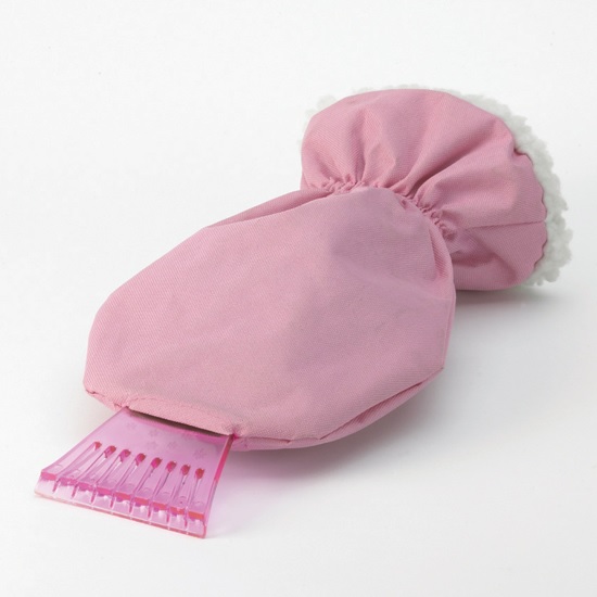 LF19322 Скребок-варежка для автомобилистов (розовый)