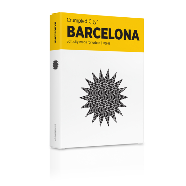 133381 Мятая карта Barcelona