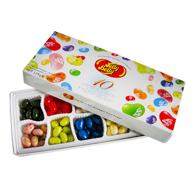 74750 Драже жевательное "Jelly Belly" Ассорти 10 вкусов 125г картонная коробка