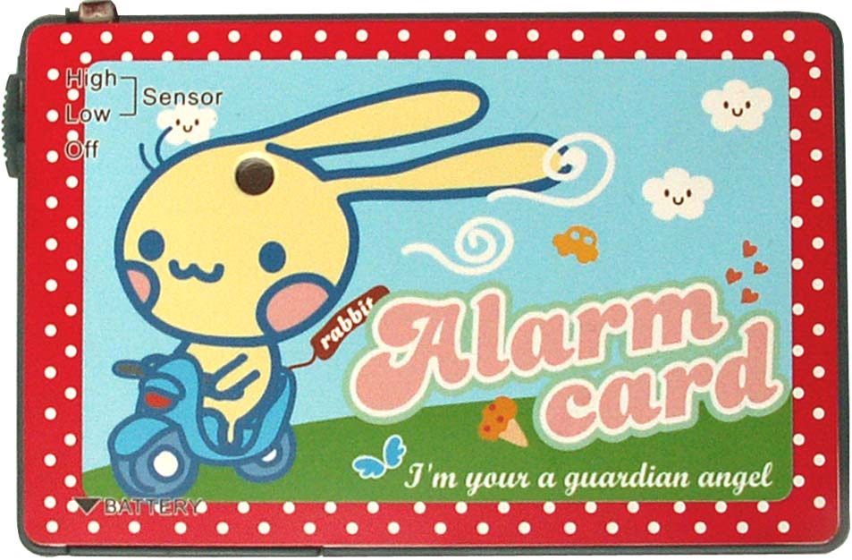 Alarm card персональная сирена в форме кредитной карточки с фотодатчиком