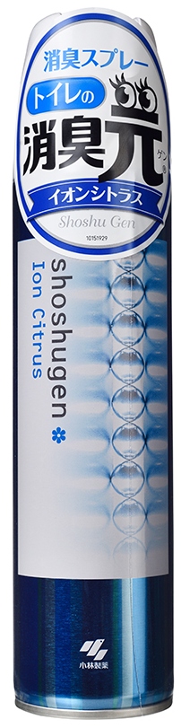 Освежитель-аэрозоль для туалета с цитрусовым ароматом Kobayashi Shoshugen Spray Ion Citrus, 280 г