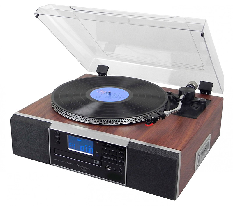 PL900 Музыкальный рекордер-проигрыватель (Винил, кассета, CD, MP3, FM, REC, USB)