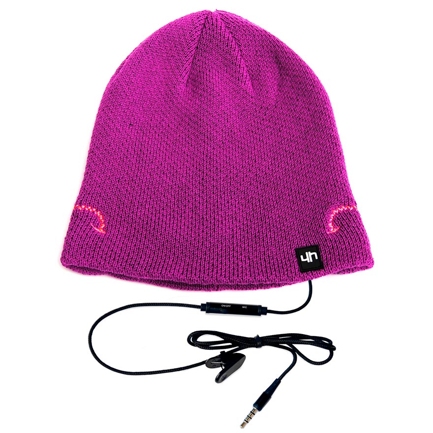 hi-Head Шапка со встроенной гарнитурой (фиолетовая)