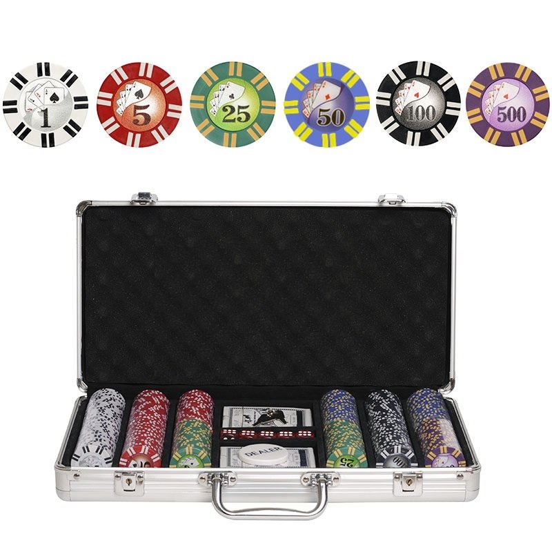 Набор для покера  на 300 фишек в кейсе