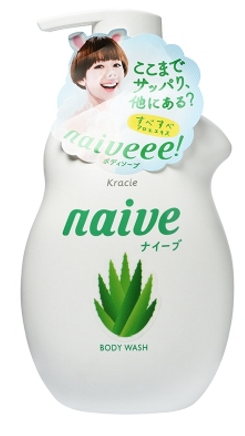 Мыло для тела жидкое Kracie Naive с экстрактом алоэ, 530 мл