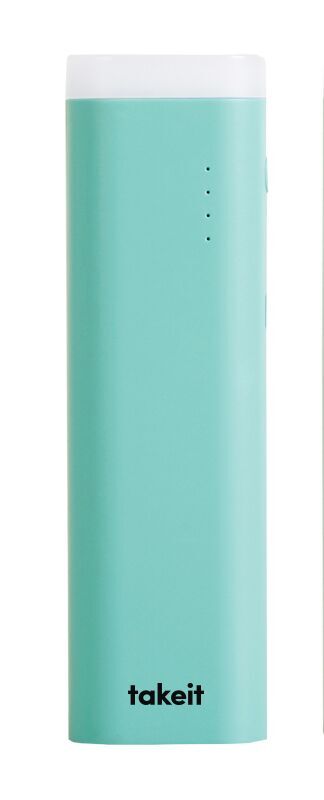 TKTPBAL7800GRN Внешний аккумулятор takeit Lighty 7800 мАч (зеленый)