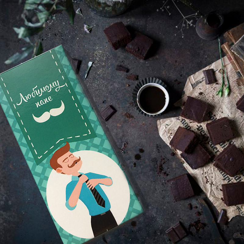 Шоколадная плитка «Любимому папе»