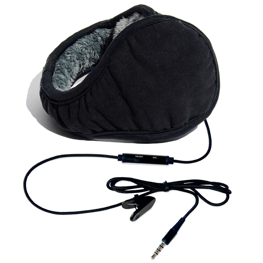 hi-Ear Наушники - гарнитура (черные,флис)
