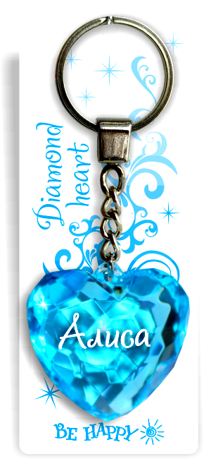 30 Брелок сердечко "Алиса"